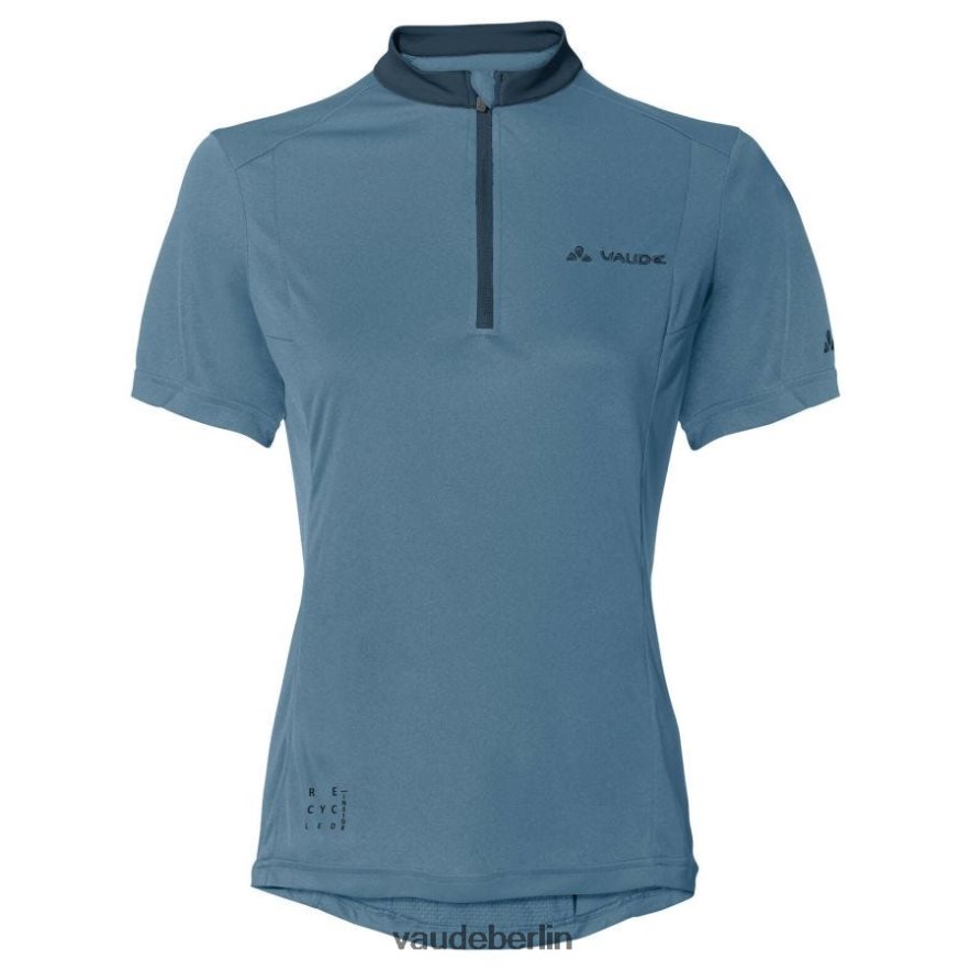 VAUDE Escape-Fahrradshirt mit halbem Reißverschluss Blau grau Kleidung HLT448819