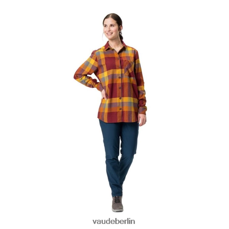 VAUDE Farsund II Langarmshirt dunkle Kirsche Kleidung HLT448886