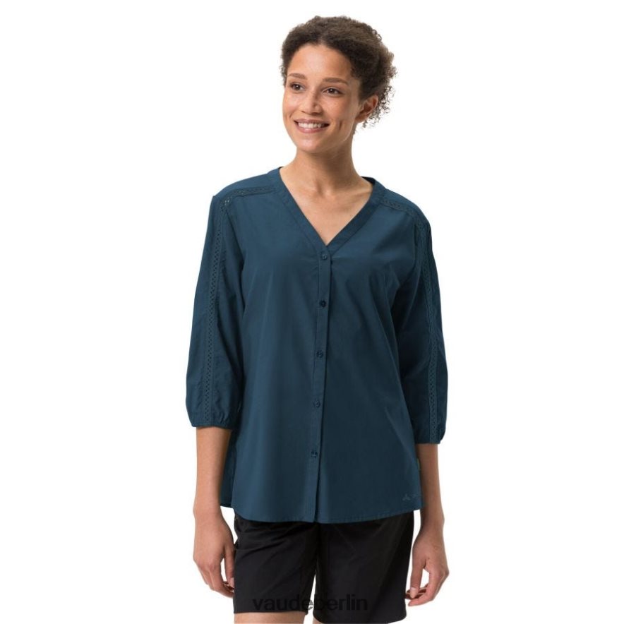 VAUDE Skomer-Bluse mit 3/4-Ärmeln dunkles Meer Kleidung HLT448633