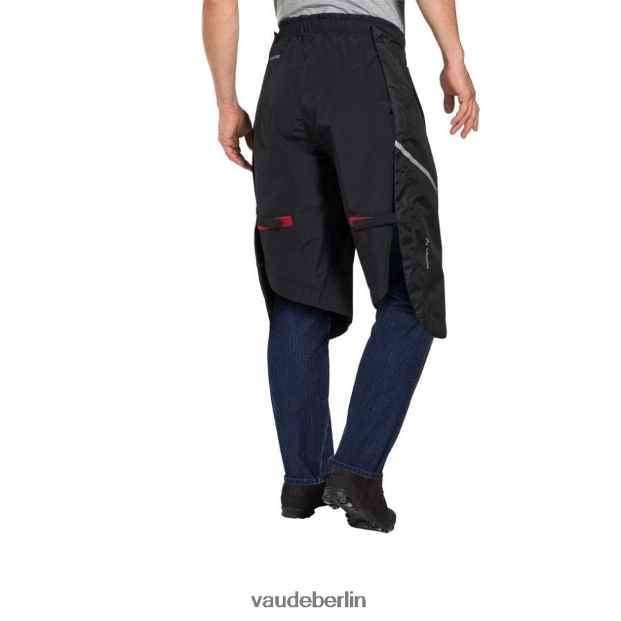 VAUDE Fahrradchaps Regenüberhose Schwarz Kleidung HLT4481149