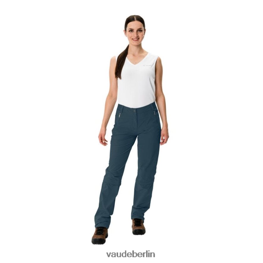VAUDE Farley Stretch Capri T-Zip III Hose dunkles Meer Kleidung HLT448378