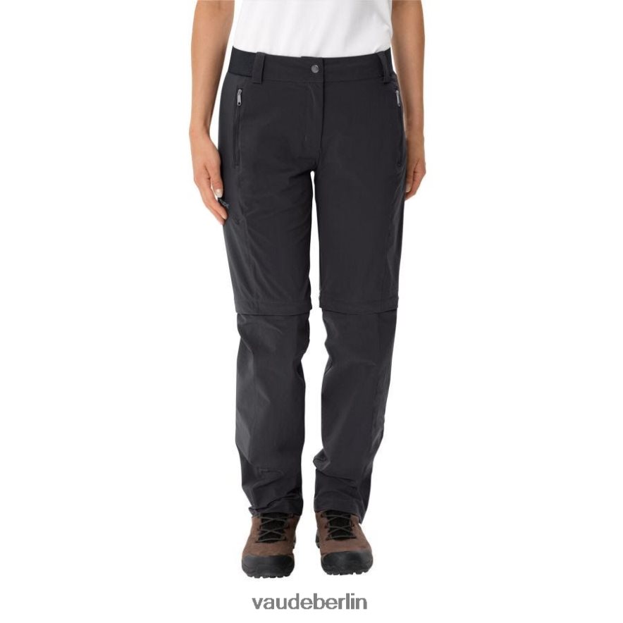 VAUDE Farley Stretch Capri Zip-Off T-Zip III abnehmbare Hose Schwarz Kleidung HLT448380