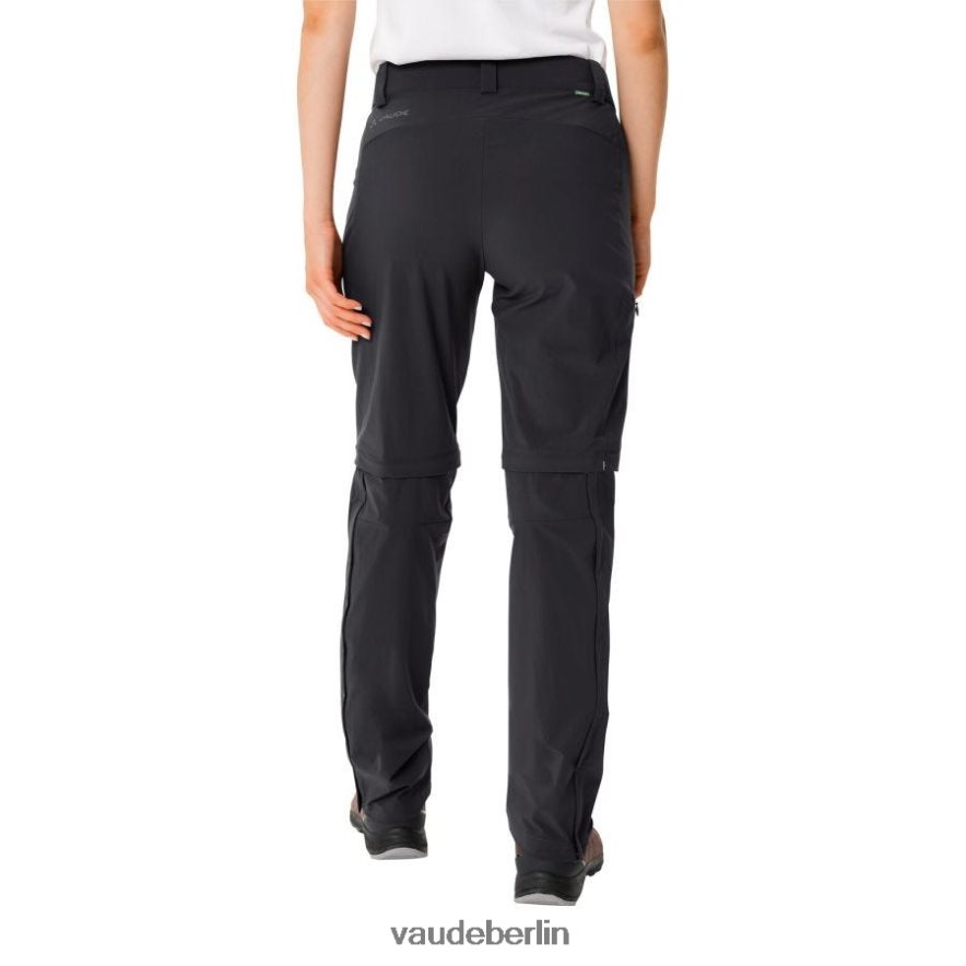 VAUDE Farley Stretch Capri Zip-Off T-Zip III abnehmbare Hose Schwarz Kleidung HLT448380