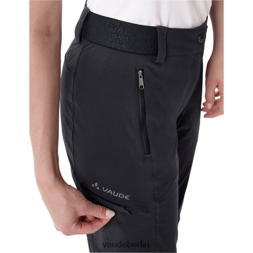 VAUDE Farley Stretch Capri Zip-Off T-Zip III abnehmbare Hose Schwarz Kleidung HLT448380