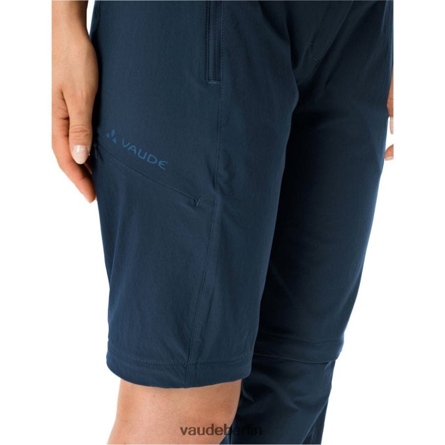 VAUDE Farley Stretch Capri Zip-Off T-Zip III abnehmbare Hose dunkles Meer Kleidung HLT448386