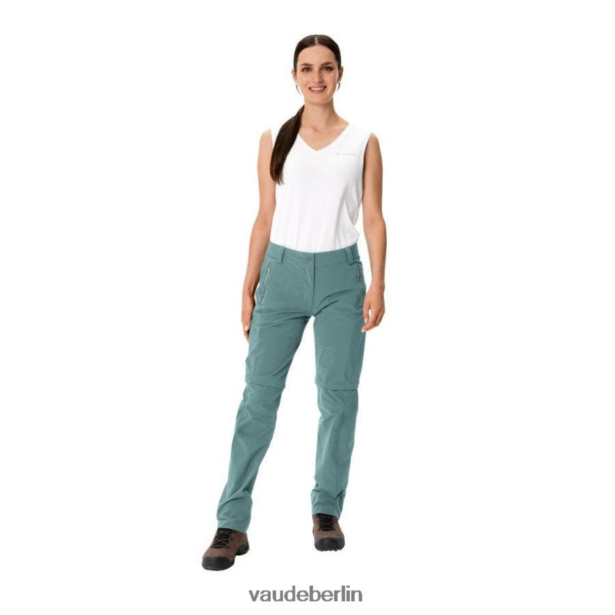 VAUDE Farley Stretch Capri Zip-Off T-Zip III abnehmbare Hose staubiges Moos Kleidung HLT448382