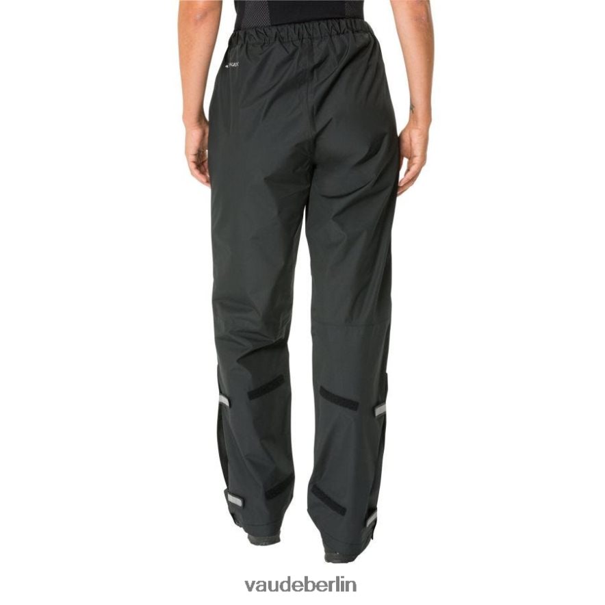 VAUDE Fließende Regenhose Schwarz Kleidung HLT448560