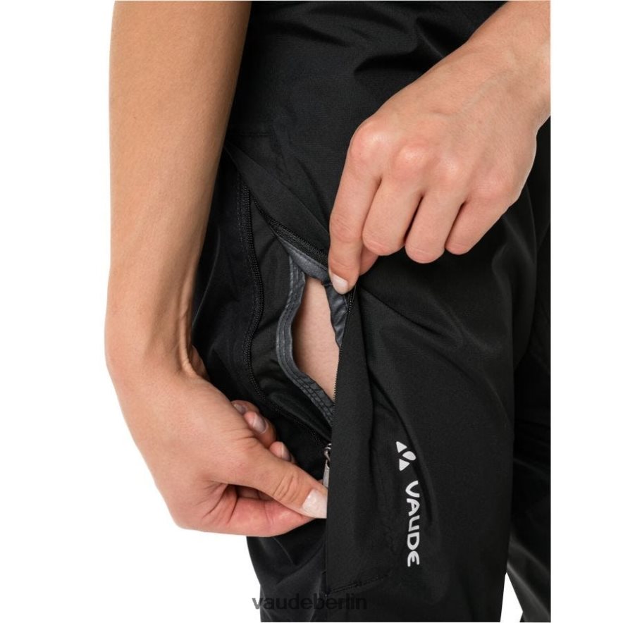 VAUDE Kuro Fahrrad-Regenhose Schwarz Kleidung HLT448556
