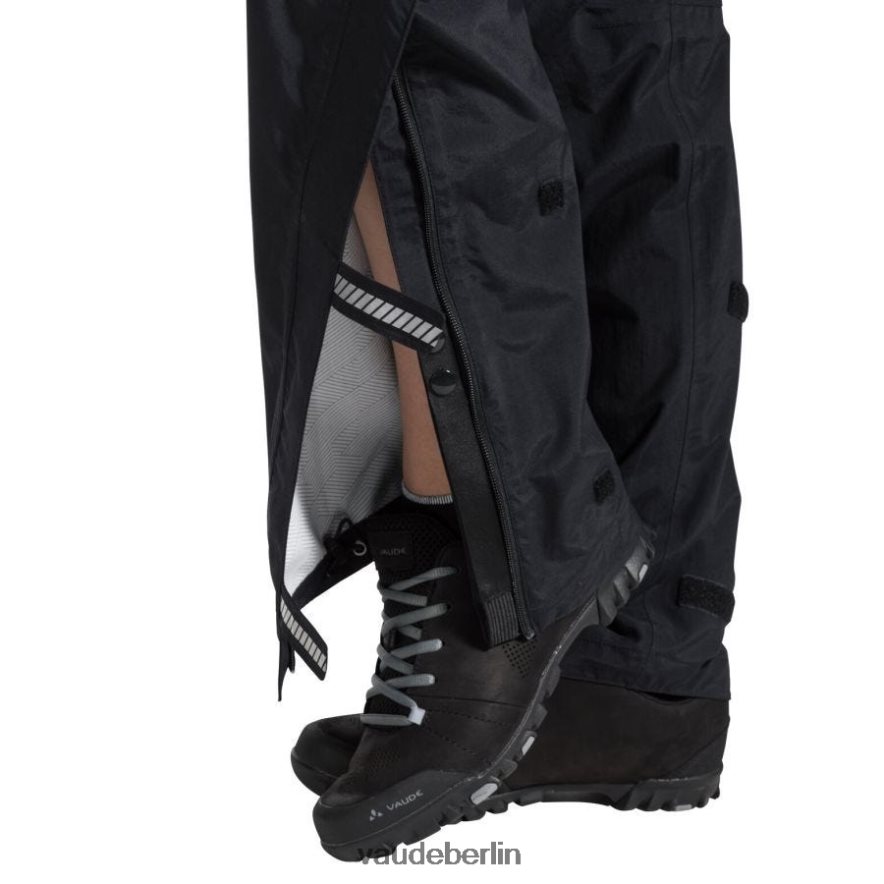 VAUDE Yaras Rain III Zip Regenhose Schwarz Kleidung HLT448554