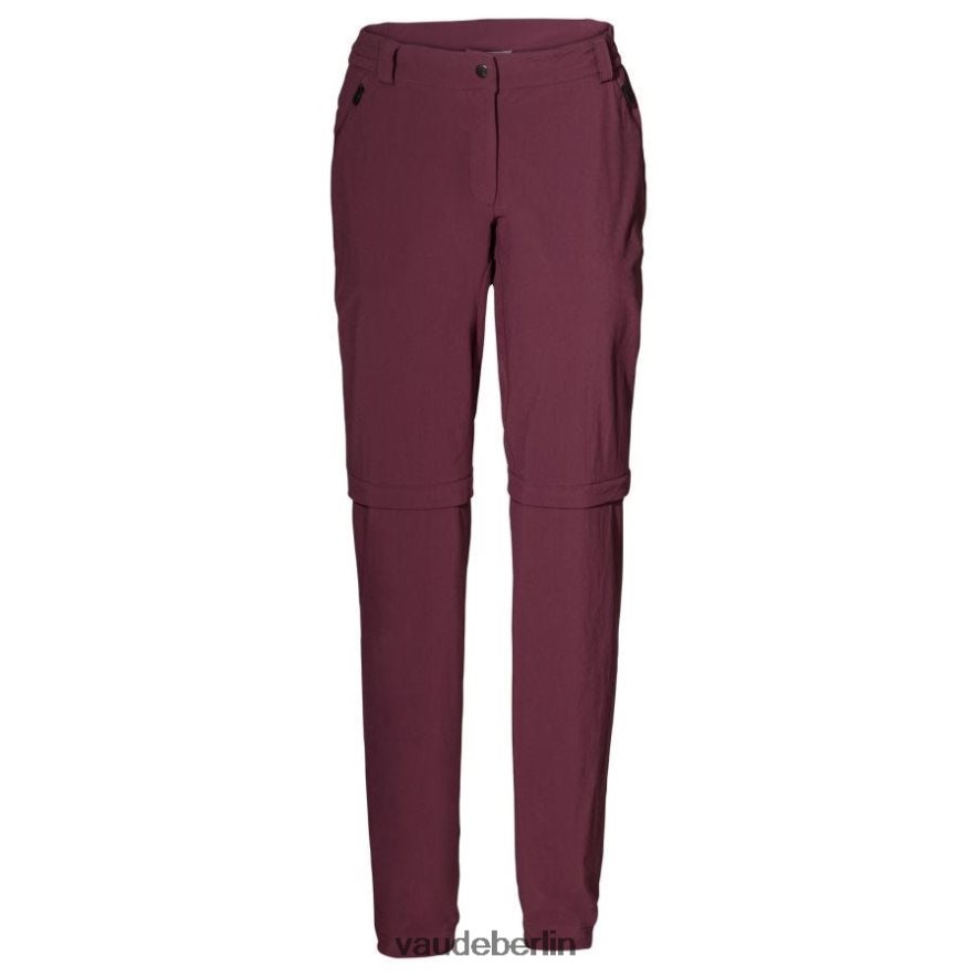 VAUDE Yaras abnehmbare Radhose mit Reißverschluss Cassis Kleidung HLT448433
