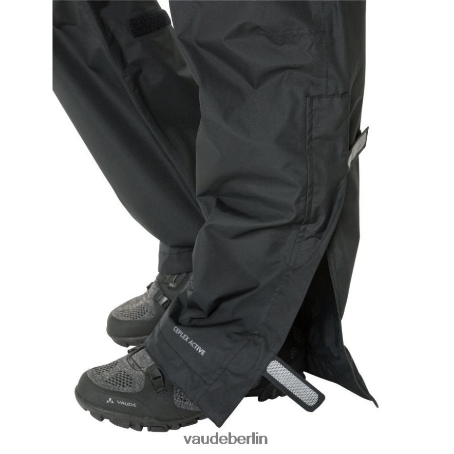 VAUDE fließende Regenhose Schwarz Kleidung HLT448527