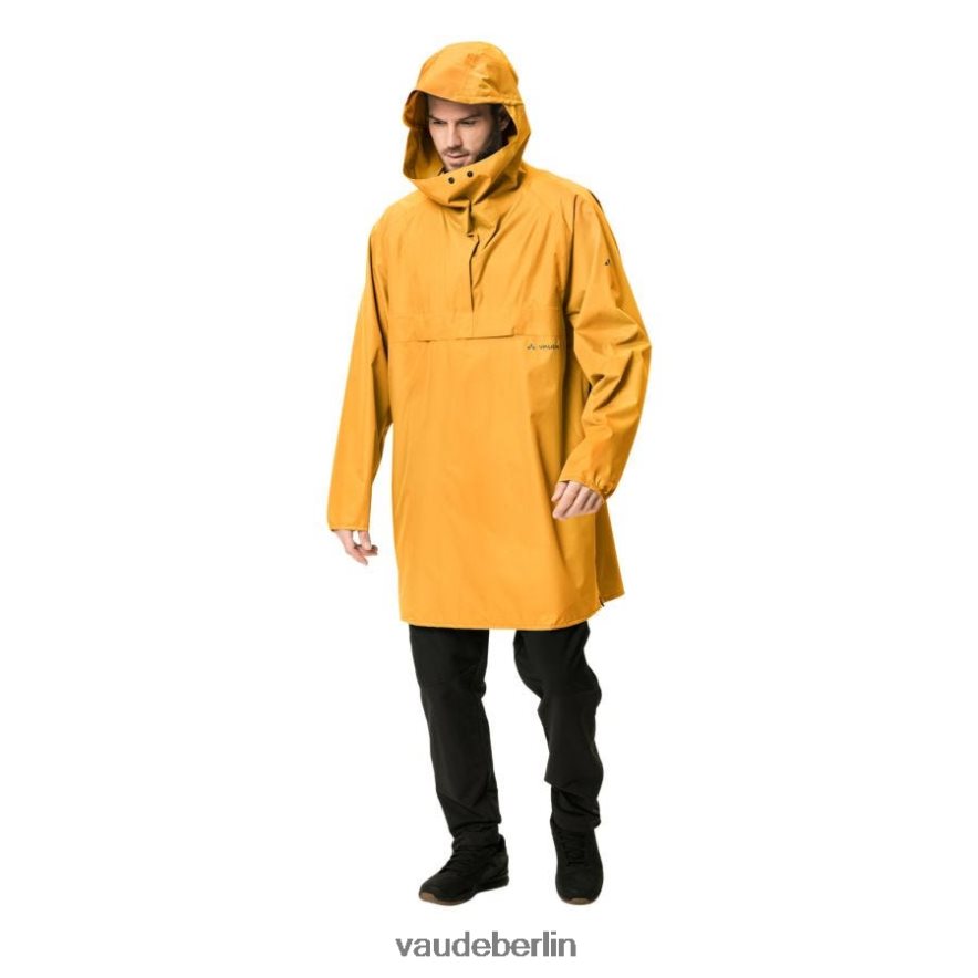 VAUDE Comyou Regenponcho zum Radfahren gelb verbrannt Kleidung HLT448250