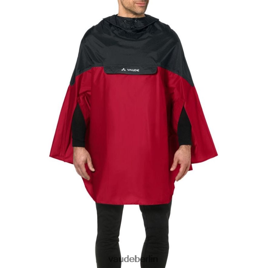 VAUDE Covero II Regenponcho indisches Rot Kleidung HLT448245