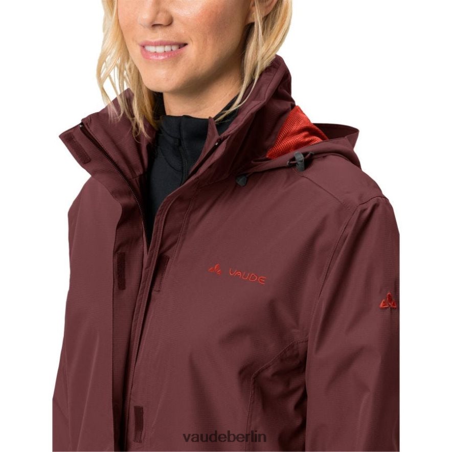 VAUDE Escape leichte Regenjacke dunkle Kirsche Kleidung HLT44820