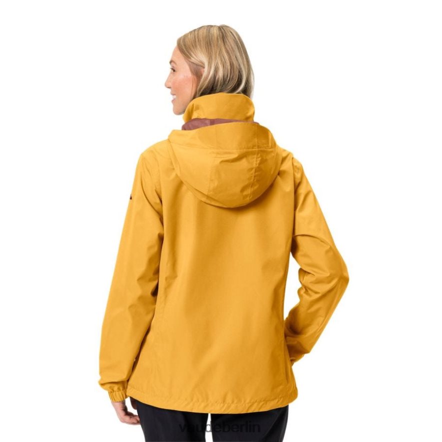 VAUDE Escape leichte Regenjacke gelb verbrannt Kleidung HLT44818