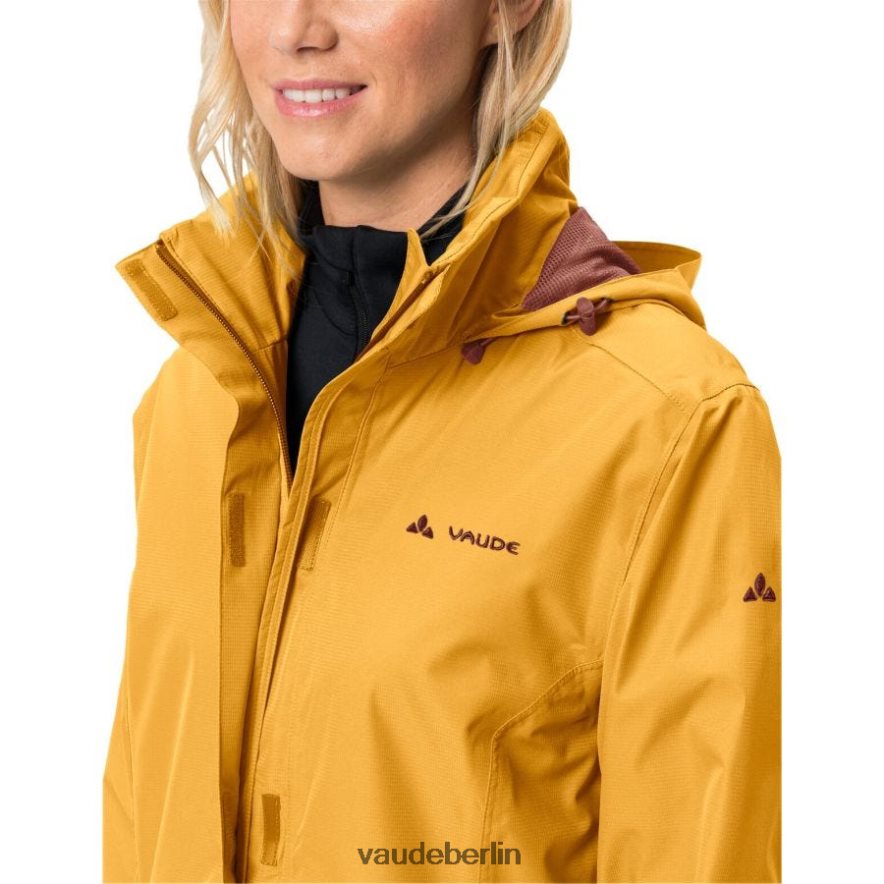 VAUDE Escape leichte Regenjacke gelb verbrannt Kleidung HLT44818