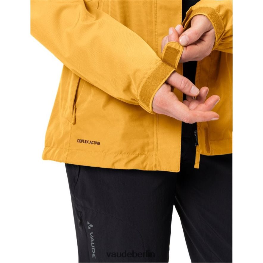 VAUDE Escape leichte Regenjacke gelb verbrannt Kleidung HLT44818