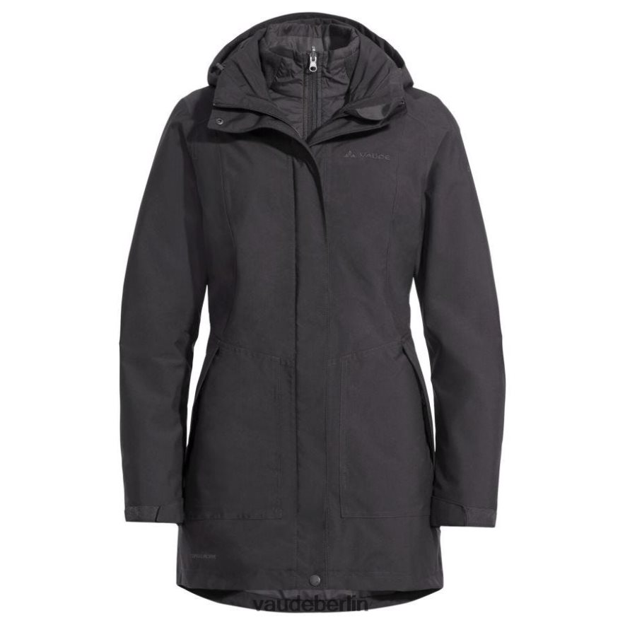 VAUDE Idris 3-in-1-Parka Phantomschwarz Kleidung HLT448172