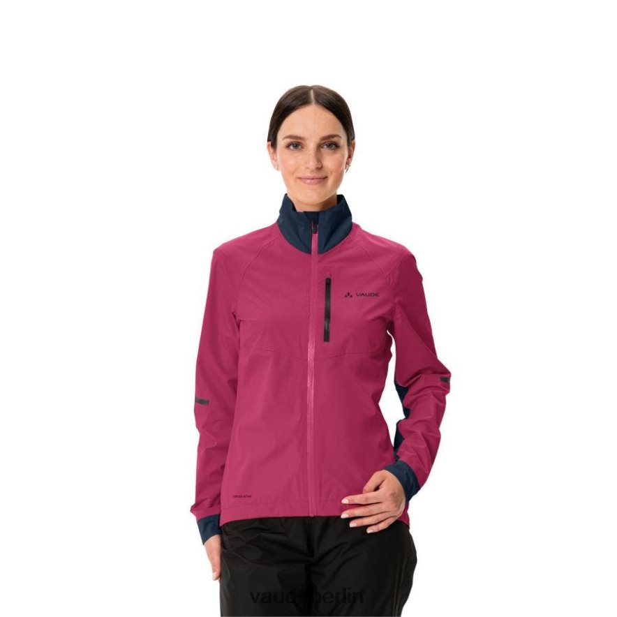 VAUDE Kuro Fahrrad-Regenjacke purpurrot Kleidung HLT448130