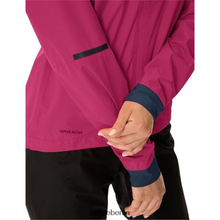 VAUDE Kuro Fahrrad-Regenjacke purpurrot Kleidung HLT448130