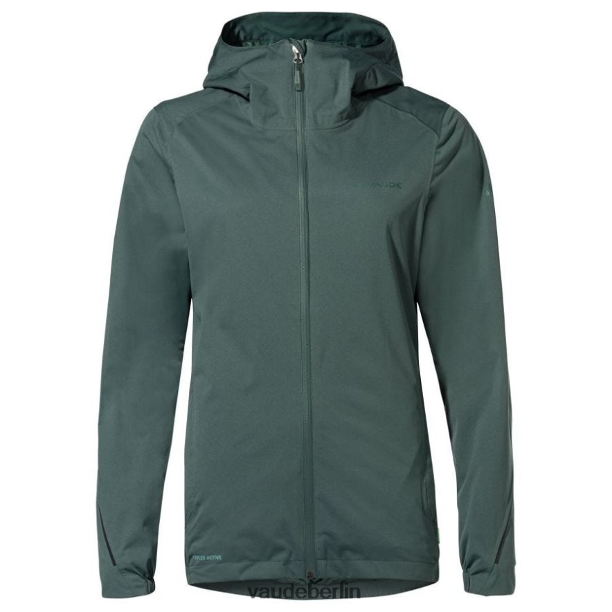 VAUDE Livigno Fahrrad-Regenjacke mit halbem Reißverschluss dunkles Meer Kleidung HLT448262