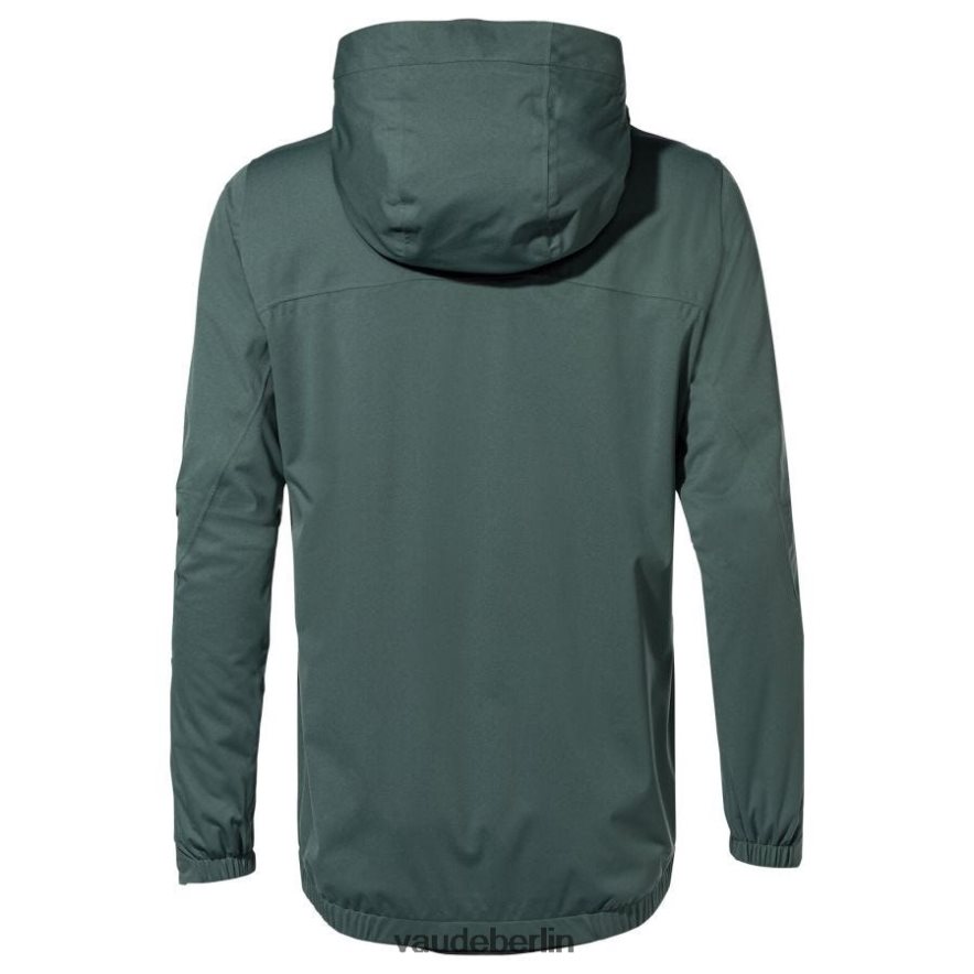 VAUDE Livigno Fahrrad-Regenjacke mit halbem Reißverschluss dunkles Meer Kleidung HLT448262