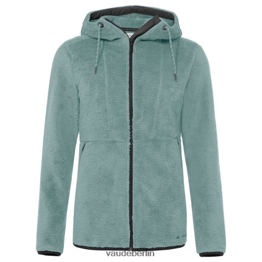 VAUDE Manukau Fleecejacke mit Kapuze staubiges Moos Kleidung HLT448375