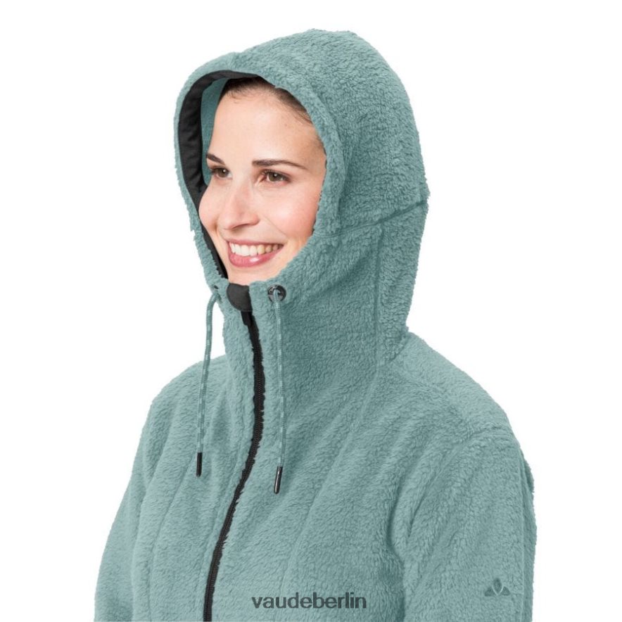 VAUDE Manukau Fleecejacke mit Kapuze staubiges Moos Kleidung HLT448375