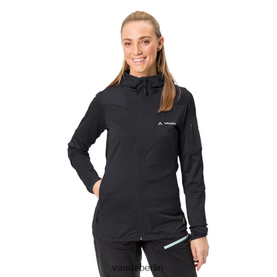 VAUDE Monviso Fleece-Kapuzenjacke Schwarz Kleidung HLT448363