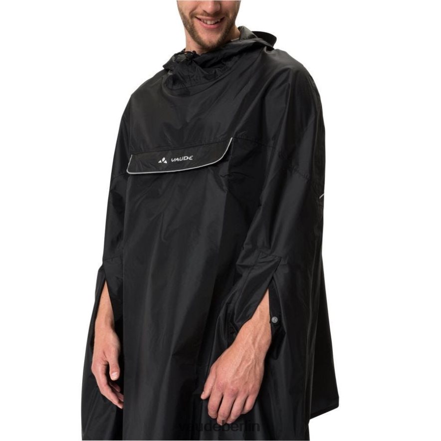 VAUDE Valdipino Regenponcho Schwarz Kleidung HLT448239