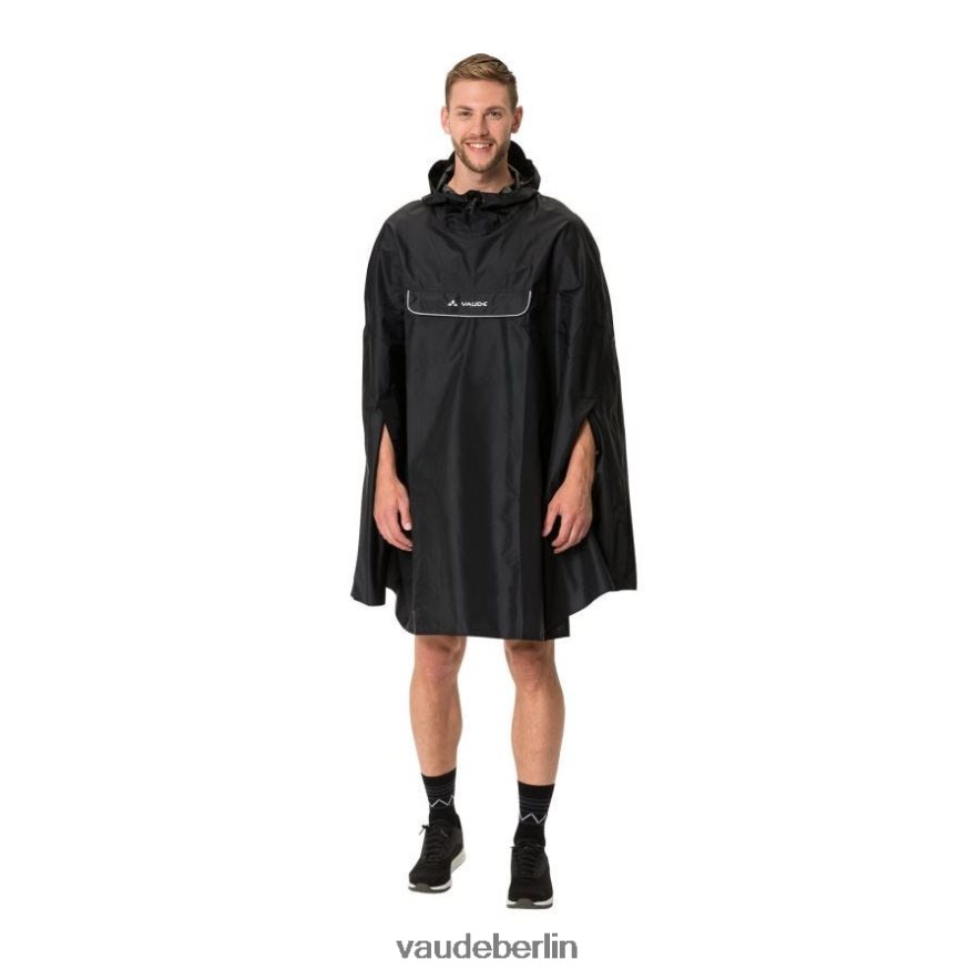 VAUDE Valdipino Regenponcho Schwarz Kleidung HLT448239