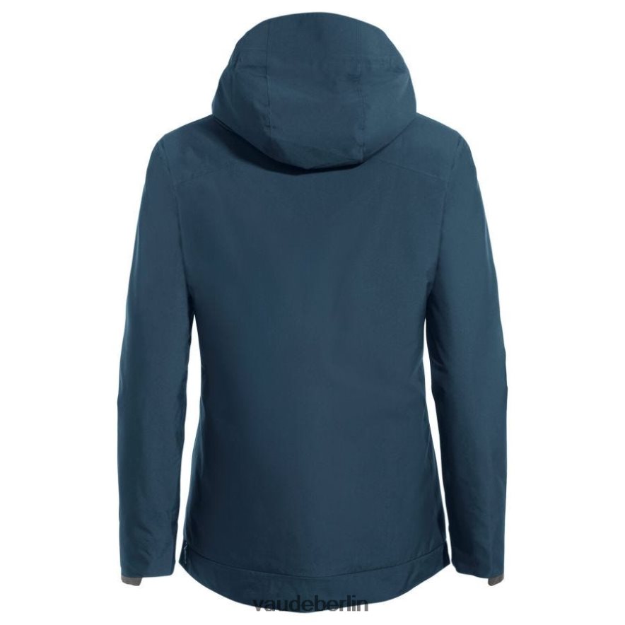 VAUDE Warme Rad-Regenjacke für Radfahrer dunkles Meer Kleidung HLT448234