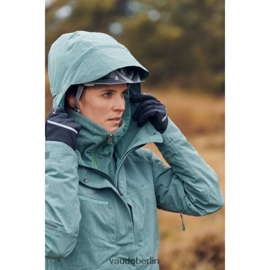 VAUDE Yaras Fahrrad-Regenjacke staubiger Wald Kleidung HLT448292