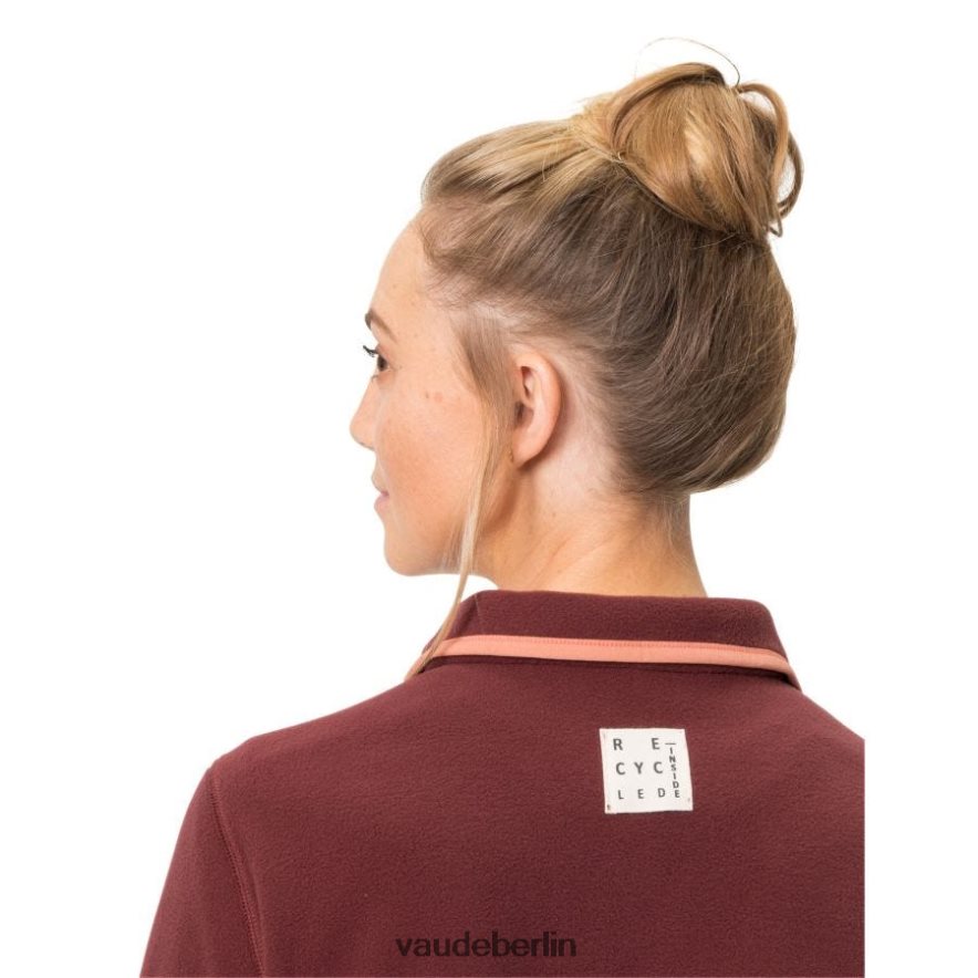 VAUDE Rosemoor-Fleecepullover mit halbem Reißverschluss dunkle Kirsche Kleidung HLT448871