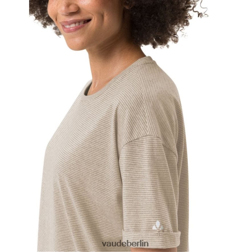 VAUDE Mineo gestreiftes T-Shirt Leinen Kleidung HLT448768