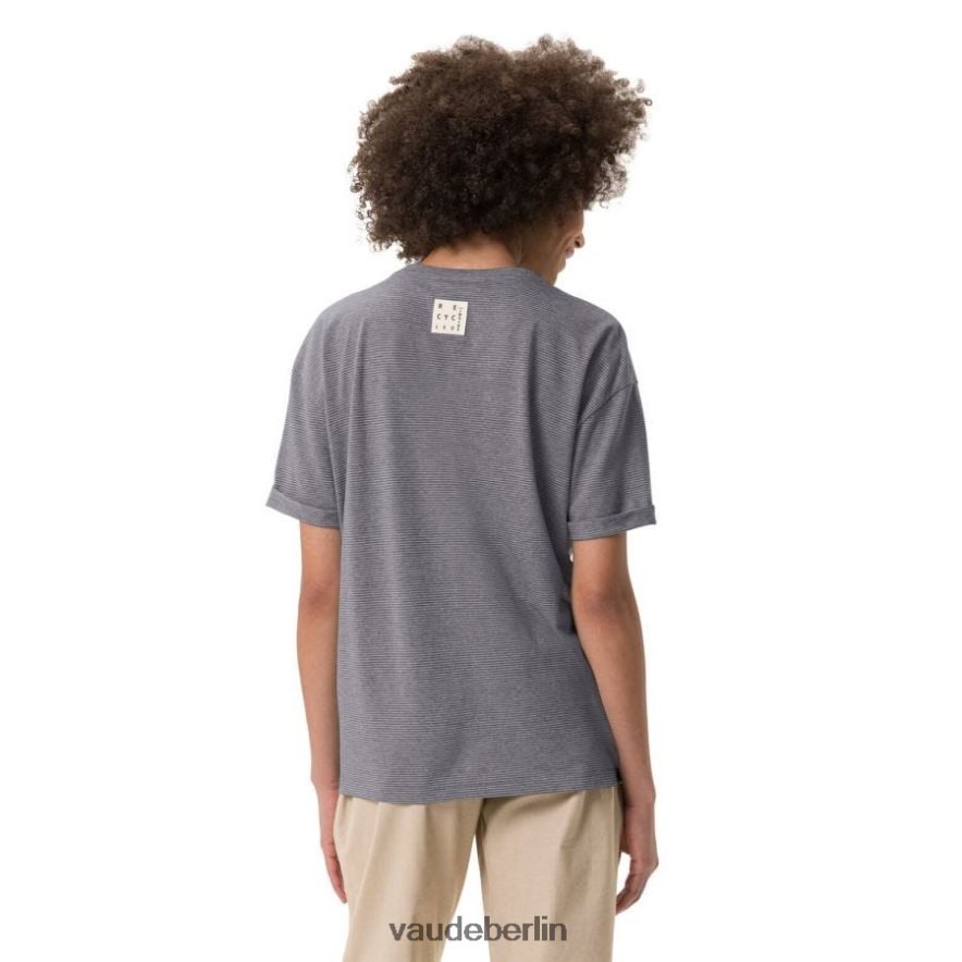 VAUDE Mineo gestreiftes T-Shirt dunkles Meer Kleidung HLT448767