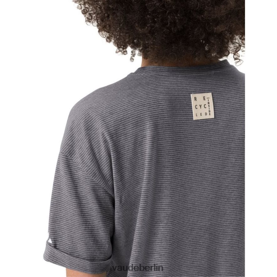 VAUDE Mineo gestreiftes T-Shirt dunkles Meer Kleidung HLT448767