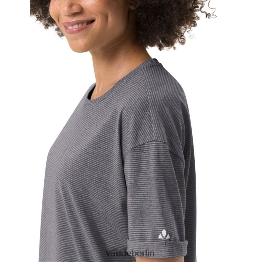 VAUDE Mineo gestreiftes T-Shirt dunkles Meer Kleidung HLT448767