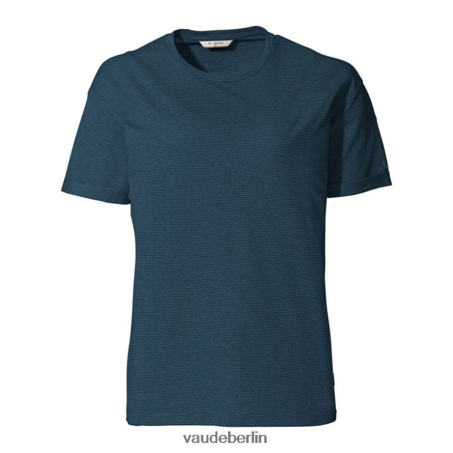 VAUDE Mineo gestreiftes T-Shirt dunkles Meer Kleidung HLT448770
