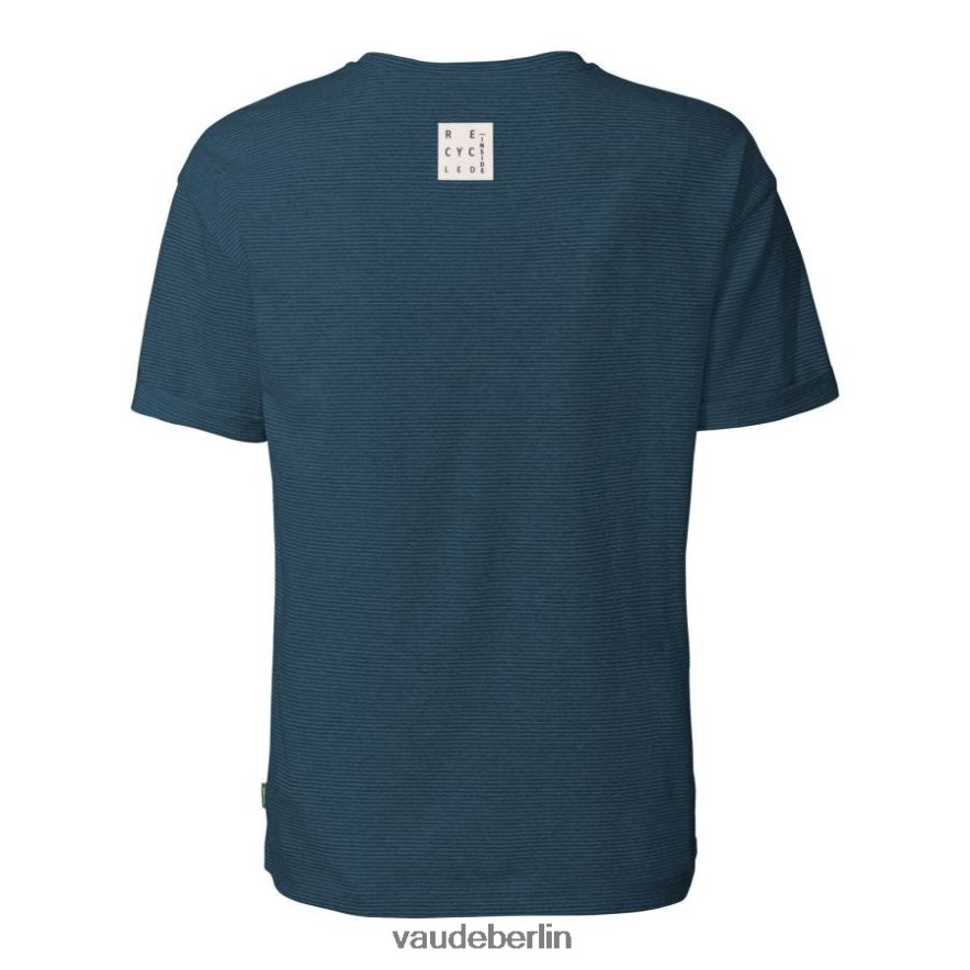 VAUDE Mineo gestreiftes T-Shirt dunkles Meer Kleidung HLT448770