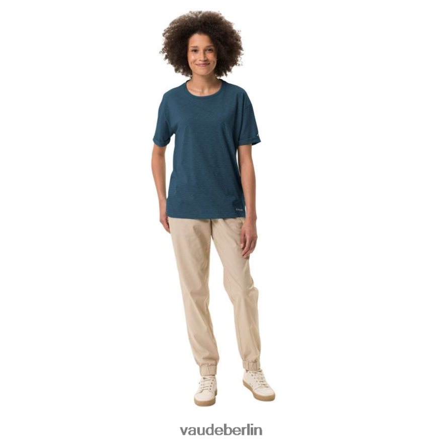 VAUDE Mineo gestreiftes T-Shirt dunkles Meer Kleidung HLT448770