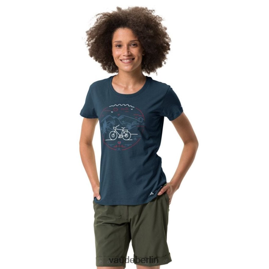 VAUDE Radfahrer-V-T-Shirt dunkles Meer Kleidung HLT448627