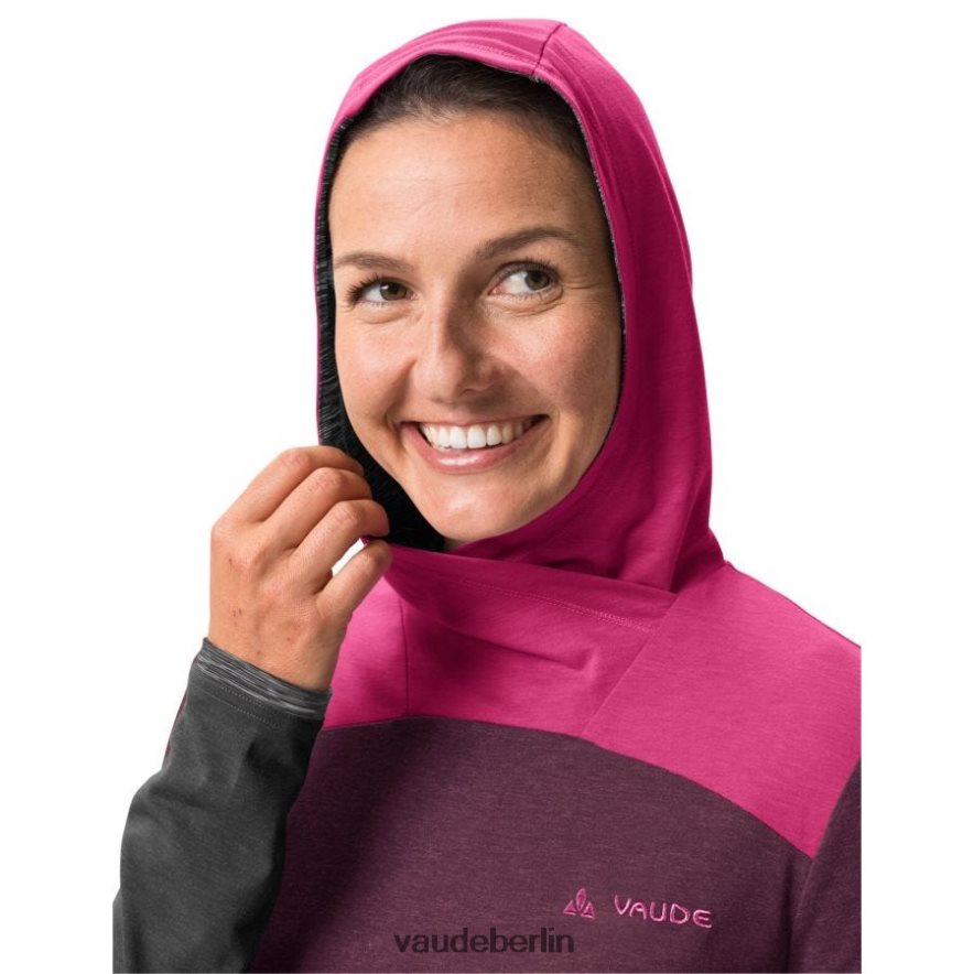 VAUDE Tremalzo-Langarm-T-Shirt Cassis Kleidung HLT448625