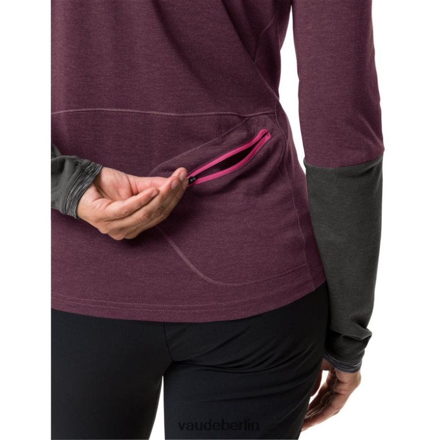 VAUDE Tremalzo-Langarm-T-Shirt Cassis Kleidung HLT448625