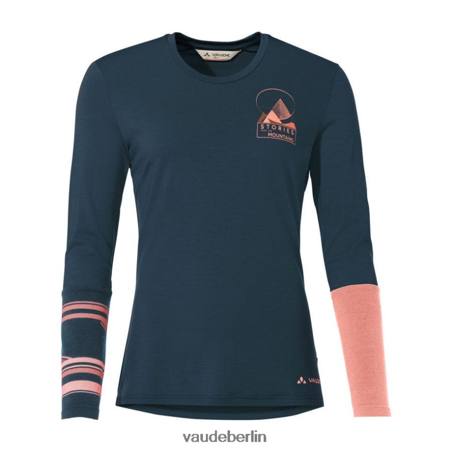 VAUDE monviso Merino-Langarm-T-Shirt helles Aqua Kleidung HLT448791