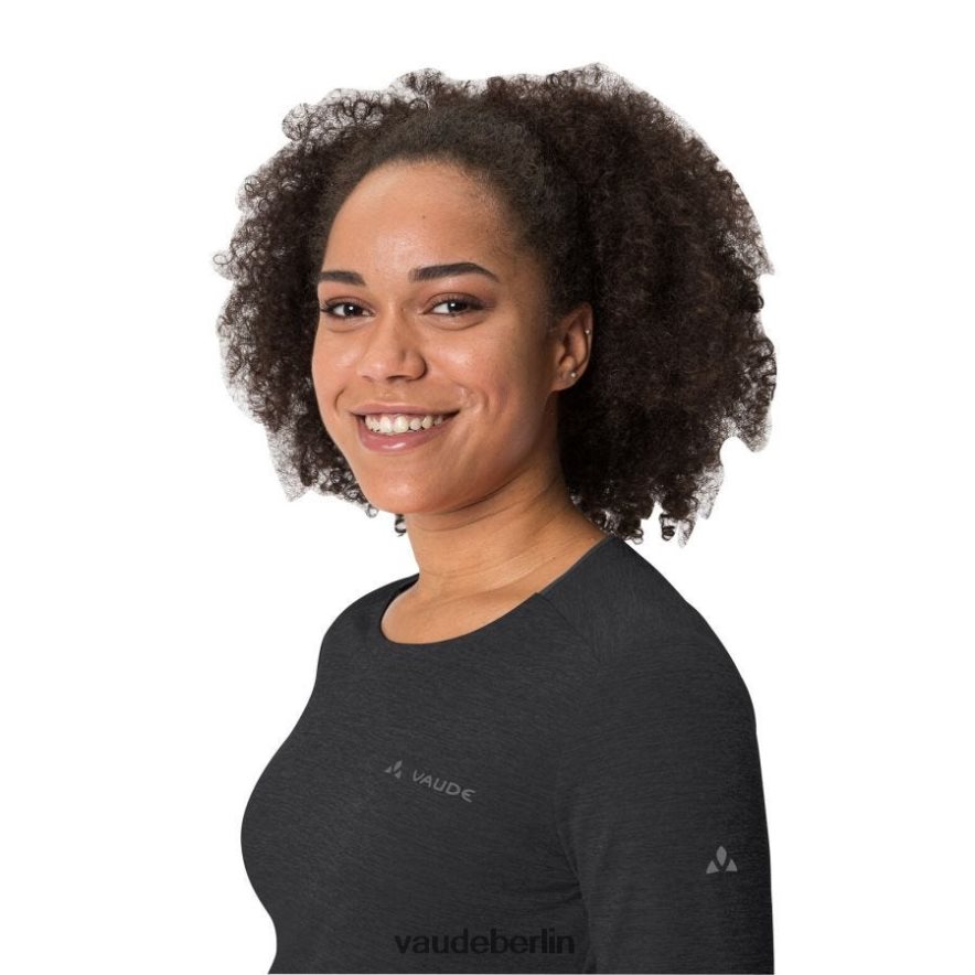 VAUDE unverzichtbares Langarm-T-Shirt Schwarz Kleidung HLT448651