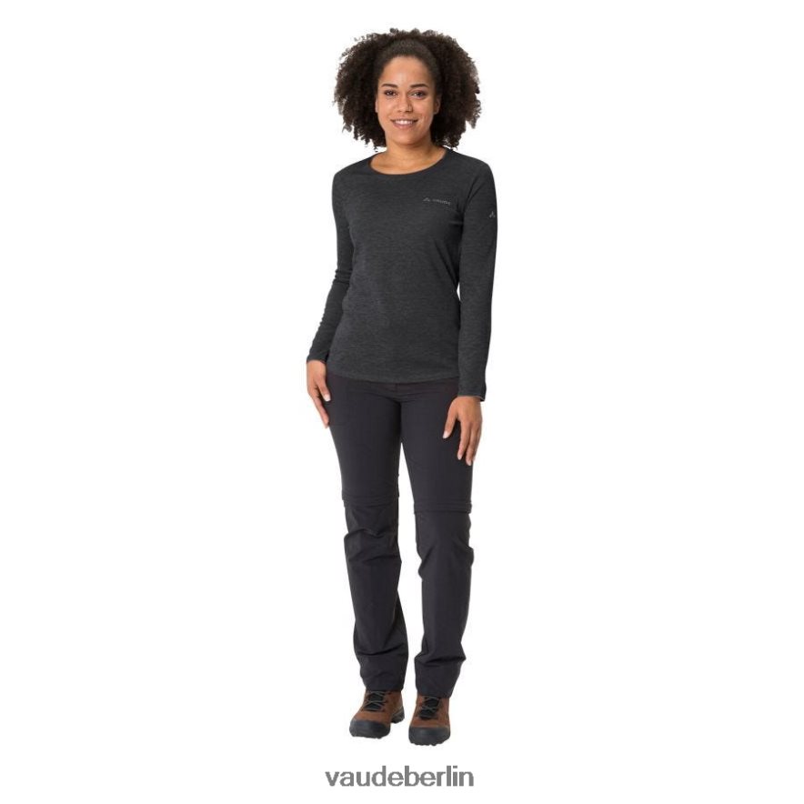 VAUDE unverzichtbares Langarm-T-Shirt Schwarz Kleidung HLT448651