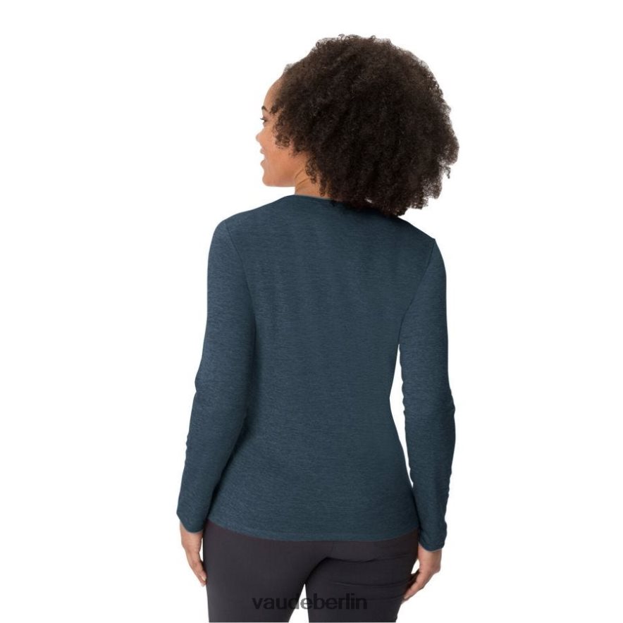 VAUDE unverzichtbares Langarm-T-Shirt dunkles Meer Kleidung HLT448647