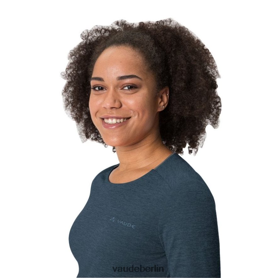 VAUDE unverzichtbares Langarm-T-Shirt dunkles Meer Kleidung HLT448647