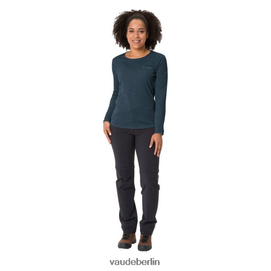 VAUDE unverzichtbares Langarm-T-Shirt dunkles Meer Kleidung HLT448647